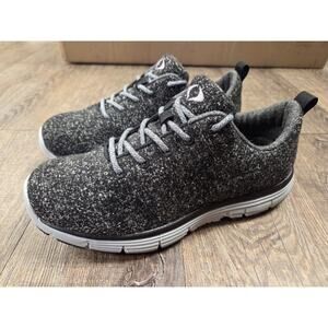 Apex Wool Lace Up Charcoal Sneakers Shoes A8100 Women’s Size 7.5 Wide